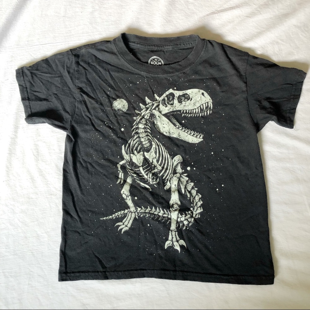 Awesome Glow In The Dark Dinosaur Boys TShirt